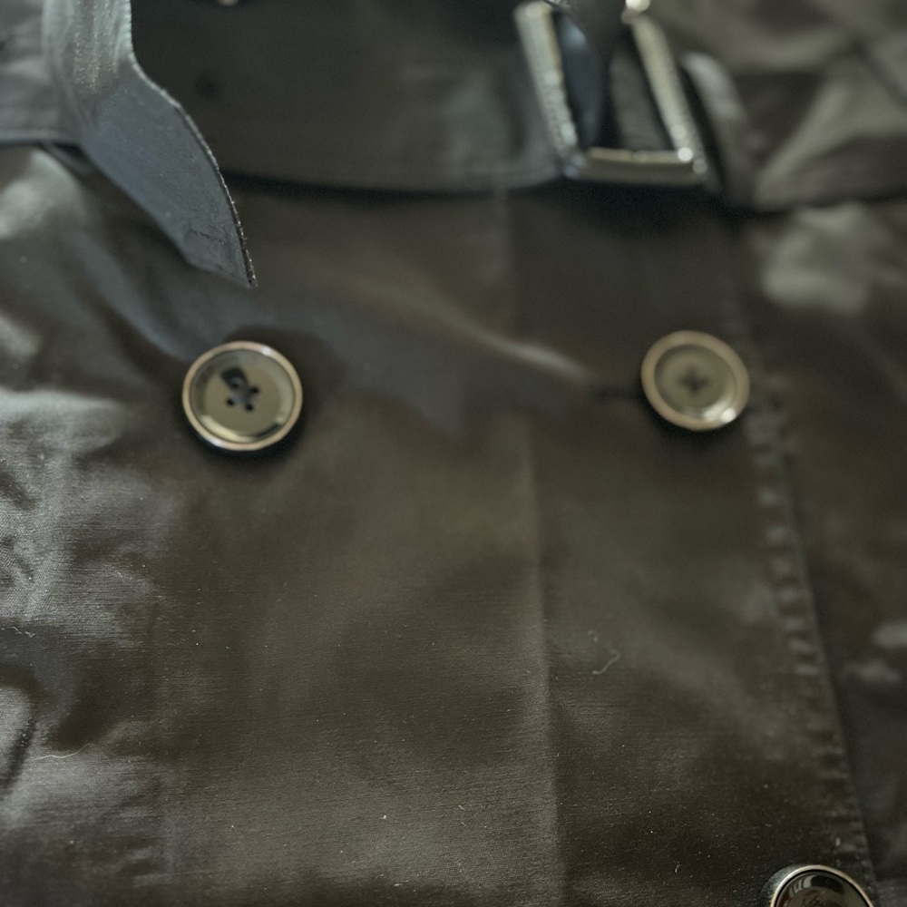 London Fog black trench coat - Picture 5 of 10